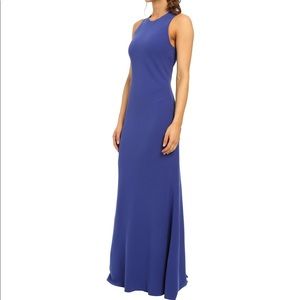Calvin Klein Women's Blue Sleeveless Gown Cd6b1v3e